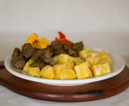 Carne de sol com mandioca